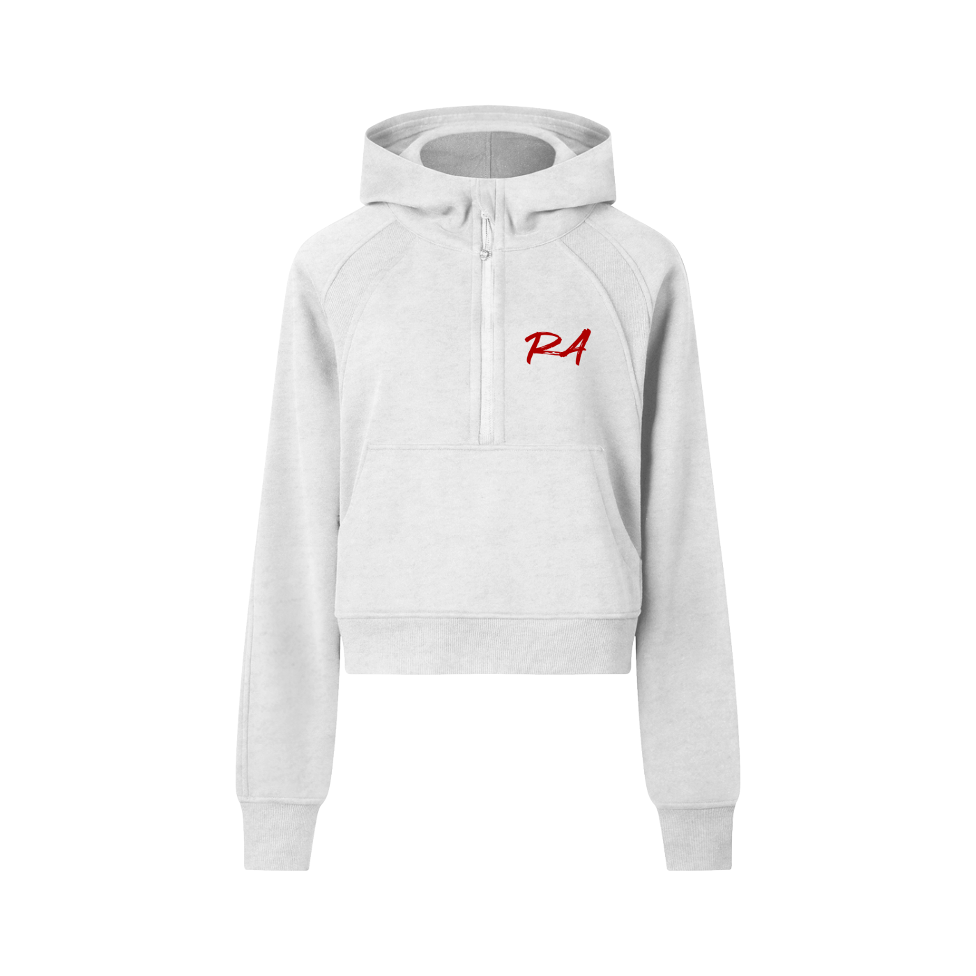 Cropped Half-Zip Hoodie